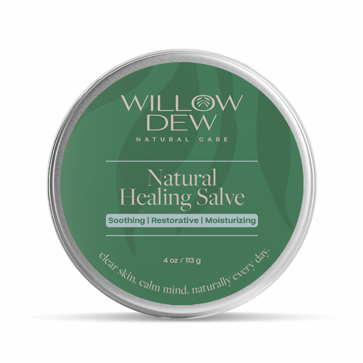 WillowDew Natural Healing Salve soothing restorative moisturizing balm for dry irritated skin