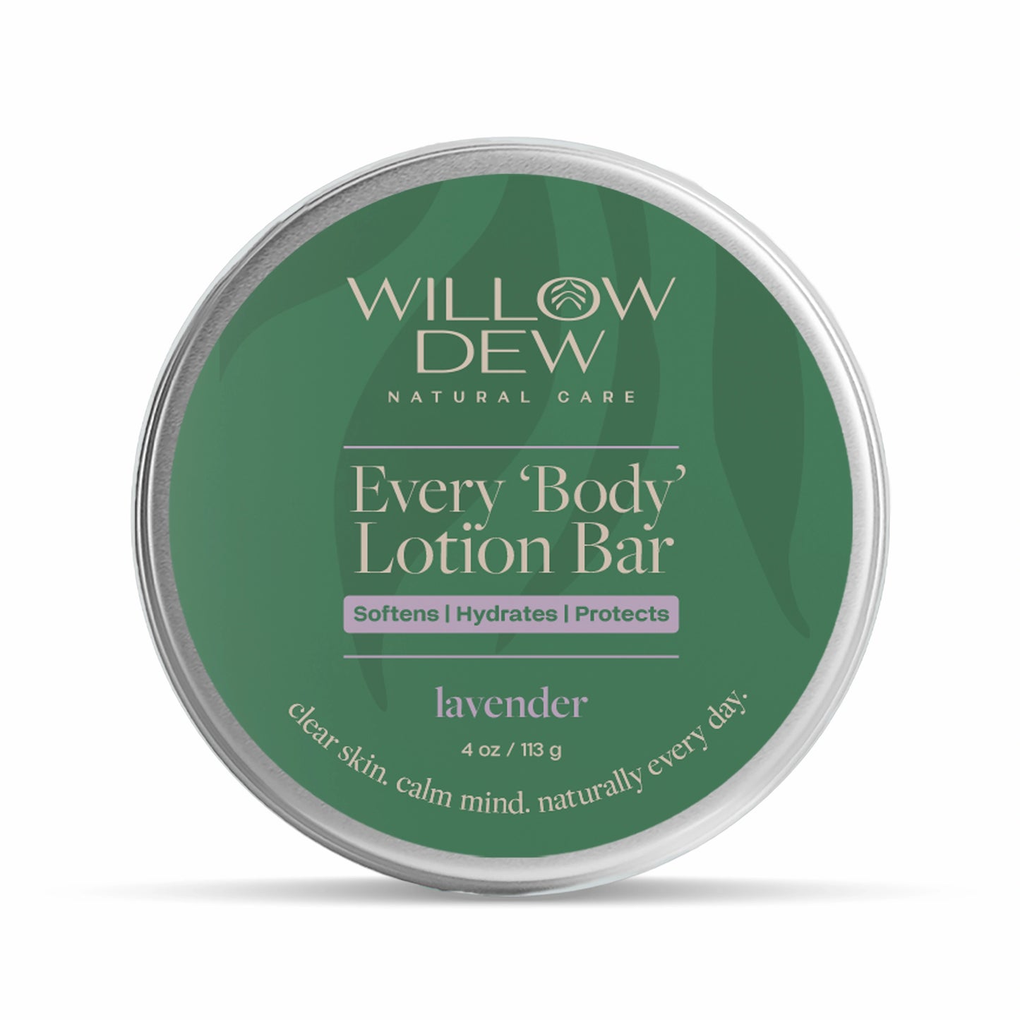 WillowDew Every Body Lotion Bar lavender natural moisturizer for soft hydrated skin