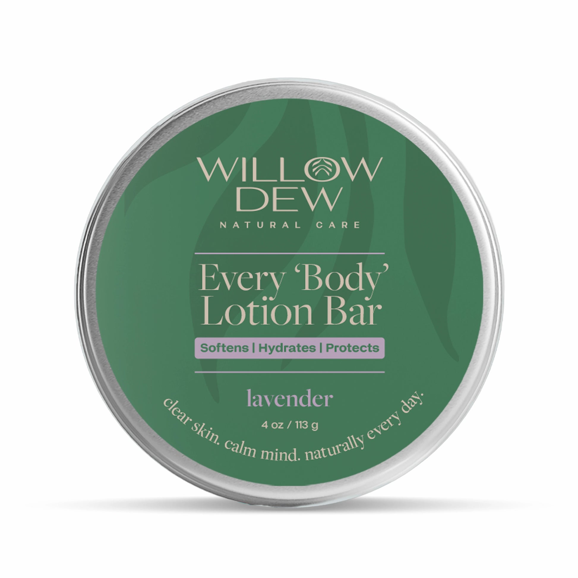 WillowDew Every Body Lotion Bar lavender natural moisturizer for soft hydrated skin