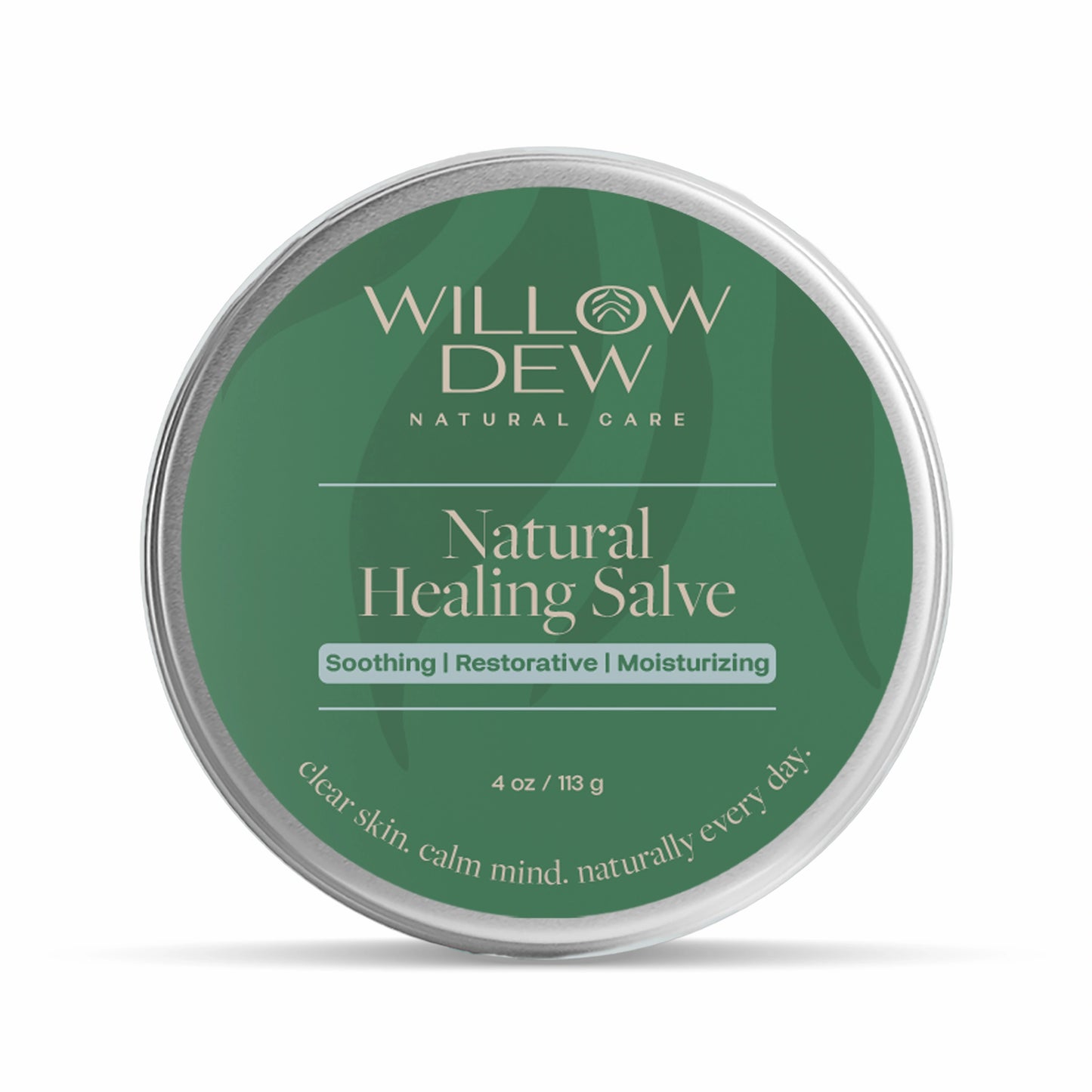 WillowDew Natural Healing Salve soothing restorative moisturizing balm for dry irritated skin