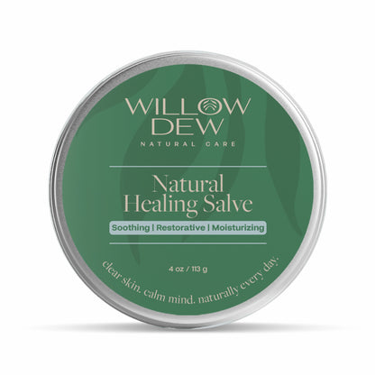 WillowDew Natural Healing Salve soothing restorative moisturizing balm for dry irritated skin