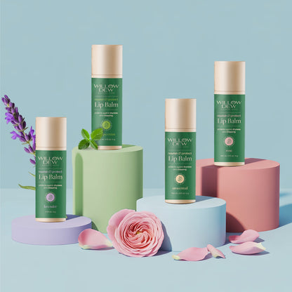 WillowDew lip balm's for dry lips with natural nourishing protection