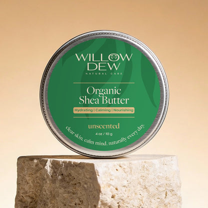 Raw unrefined shea butter jar by WillowDew